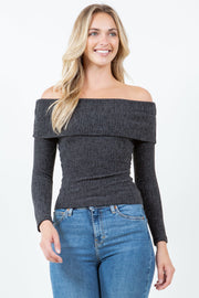 Elliana Textured Off Shoulder Top