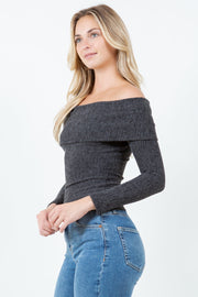 Elliana Textured Off Shoulder Top
