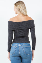 Elliana Textured Off Shoulder Top