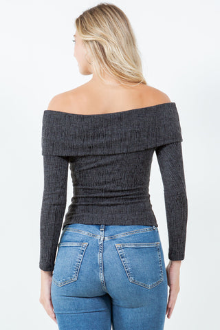 Elliana Textured Off Shoulder Top